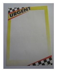 Decadry Preprinted A4 Paper, Urgent, 80gsm, Pack of 10