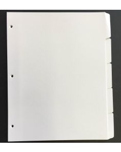 US Letter Size 5 part Dividers, Pack of 10 Sets