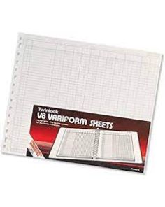 Twinlock Variform V8 Range, Refill Sheets, 32 Column Cash Pack of 75