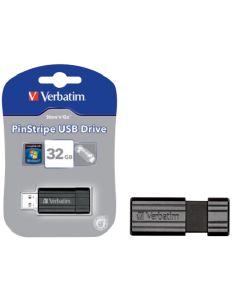 Verbatim Black Pinstripe USB Drive 32GB