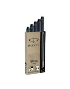 Quink Cartridges Washable Black Pack of 5