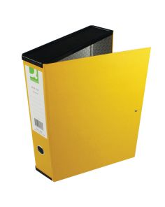 Q Connect Box File Foolscap Yellow, Pack of 5