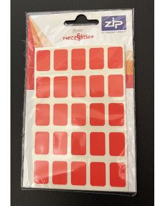 Stikkers / Zip Labels 12 x 18mm Red Pack of 175