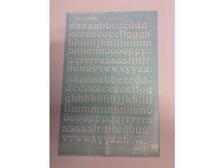 Letraset White 2370 72pt. Arnold Bocklin