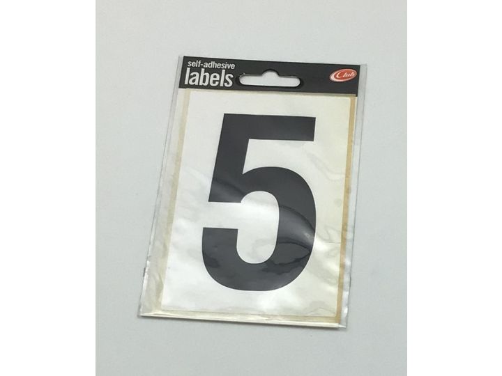 Wheelie Bin Adhesive Label No: 5 Size 120 x 80mm 1 sheet