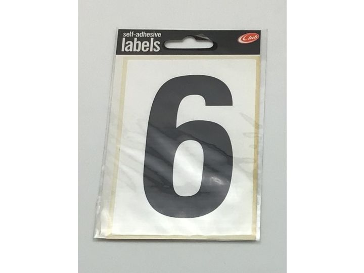 Wheelie Bin Adhesive Label No: 6 Size 120 x 80mm 1 sheet