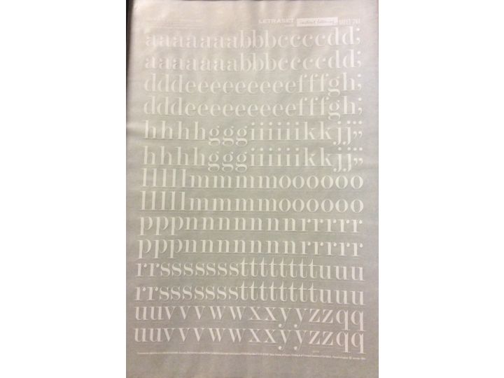Letraset White 741 72pt. Modern No. 20