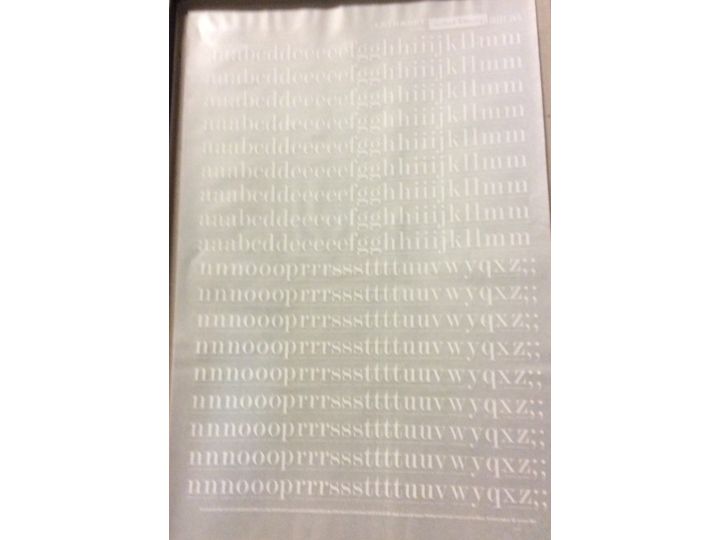 Letraset White 745 48pt. Modern No. 20