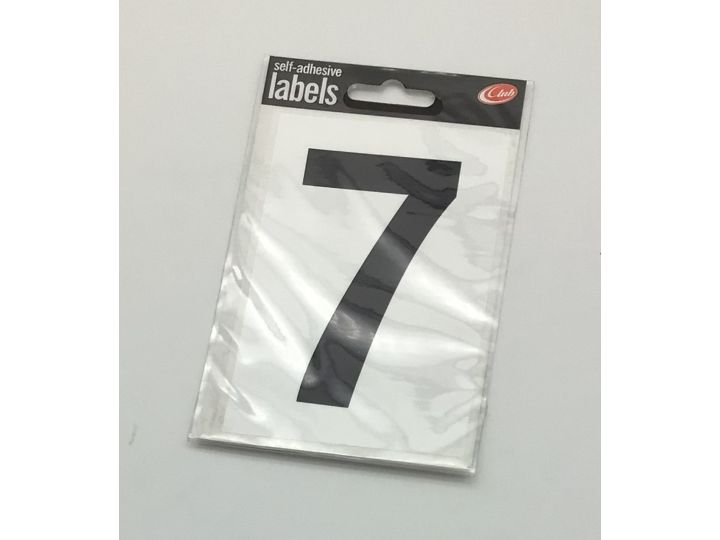 Wheelie Bin Adhesive Label No: 7 Size 120 x 80mm 1 sheet