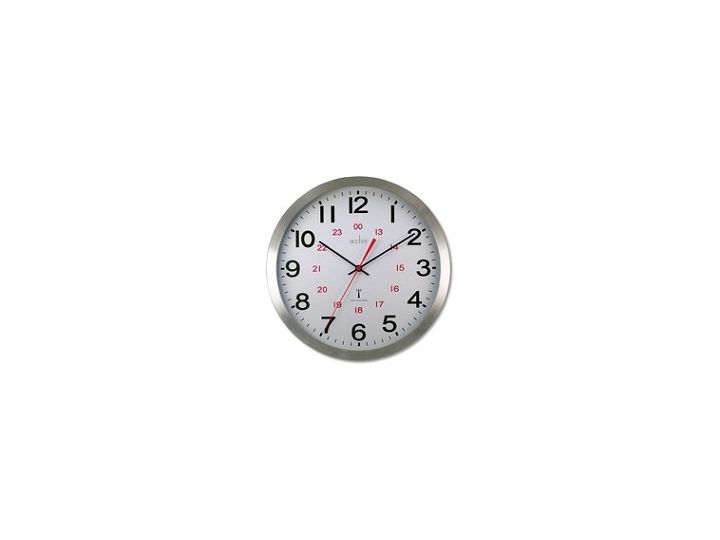 Acctim Century Radio Controlled Aluminium Wall Clock