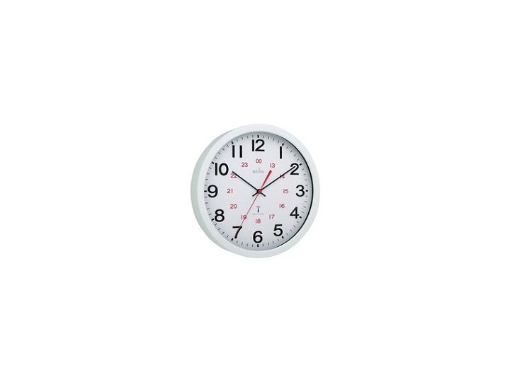 Acctim Controller Radio Controlled Metal Wall Clock