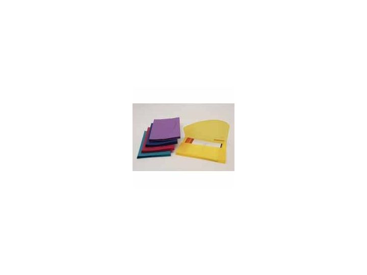 Rapesco Bright Solid Poly Wallet, Assorted Pack of 5