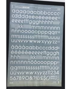 Letraset White 2468W 60pt. Avant Garde Gothic Medium Lower Case Letters