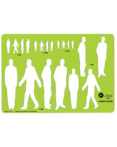 Jakar 4645 Male Human Figure Template Stencil with 5 Scales