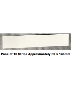 Blotting Paper White 315gsm Strips Size Approx 60 x 148mm Pack of 10 sheets, for Home, Office, Arts & Crafts