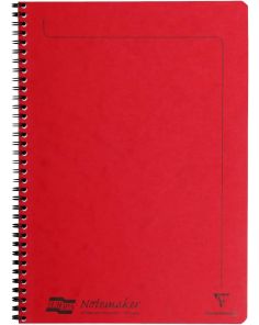 Clairefontaine Europa Notemaker Wiro Notebook A4 90gsm 120 Page Red