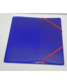 Snopake Filelastic A4 Electra Blue, Red Elastic
