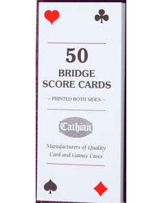 Bridge Score Pad Refill 50 cards