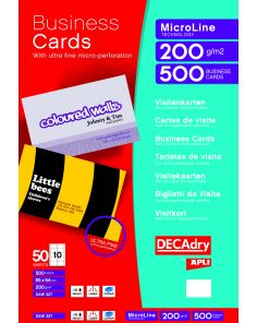 Decadry 200gsm Business Cards, Pack of 500