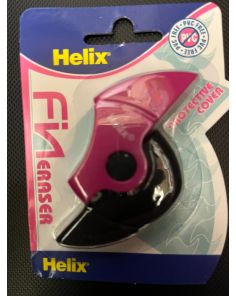 Helix Fin Eraser. Pink / Black