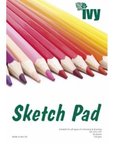 Ivy A4 Sketch Pad, 130gsm, 50 sheets