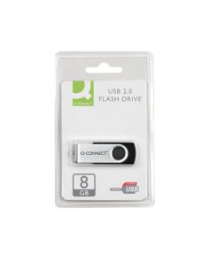 Q-Connect USB 2.0 Swivel Flash Drive 8GB 