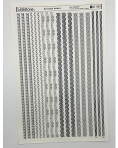 Letraset Letratone 820 Decorative Borders