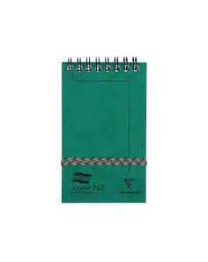 Clairefontaine Europa Minor Pad, 127 x 76mm, Lined Paper, Green Cover