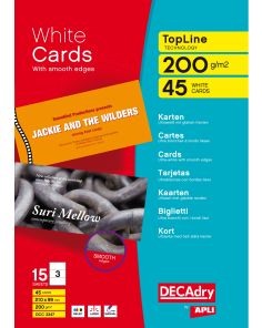 Decadry 200gsm Cards, Pack of 45