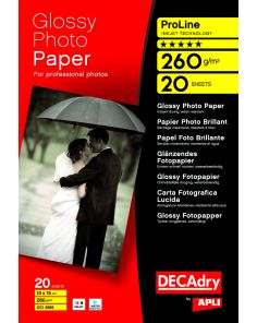 Decadry Glossy inkjet Photo Cards, 10 x 15cm