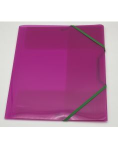 Snopake Filelastic A4 Electra Pink, Green Elastic