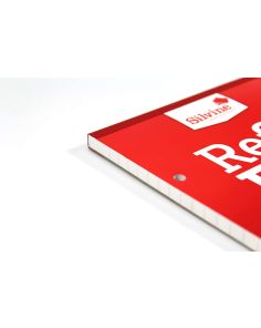 Silvine Super Economy Refill Pad A4 Headbound 200 Leaf Plain (Red Cover) Pack of 3