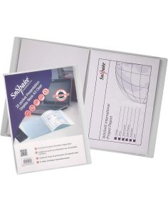 Snopake Presentation Display Book, A3, 20 Pocket (40 sides to view), Classic Clear