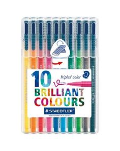 Staedtler Triplus Colour Pens. Assorted. Pack of 10