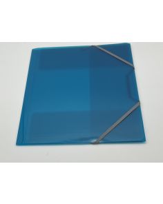 Snopake Filelastic A4 Electra Turquoise, Grey Elastic