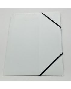 Snopake Filelastic A4 White Black Elastic